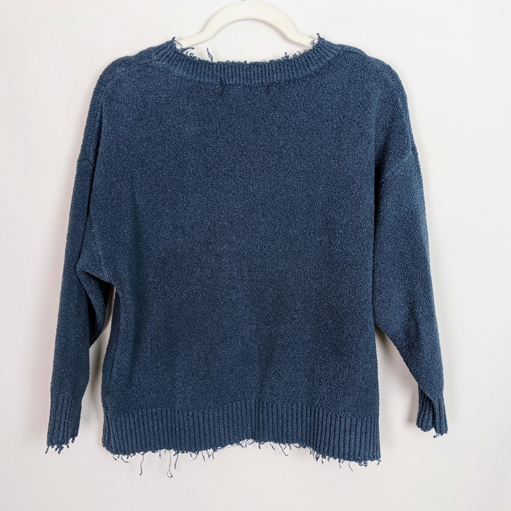 Zara BRUNETTE Spell Out Frayed Raw Oversized Slouchy Sweater BLOGGER FAVORITE M - Picture 10 of 12